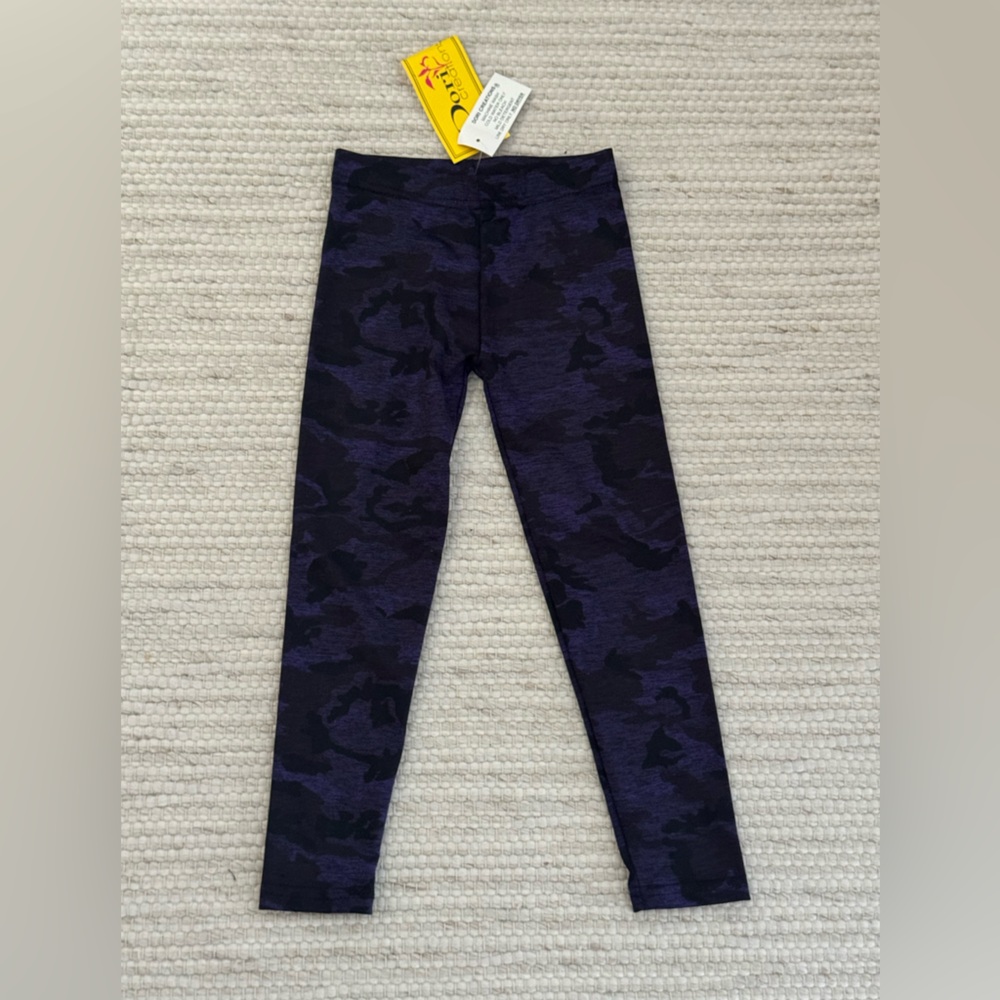 NWT DORI CREATIONS Girls Purple Camp Soft Leggings Size 5/6